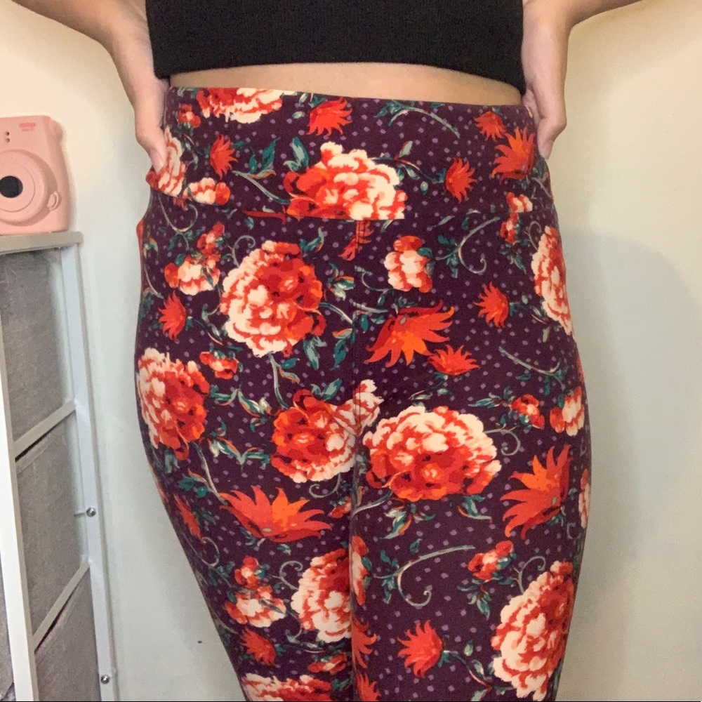 LulaRoe Floral Leggings